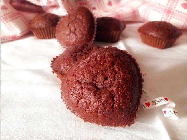 Muffin al cioccolato fondente e mandorle