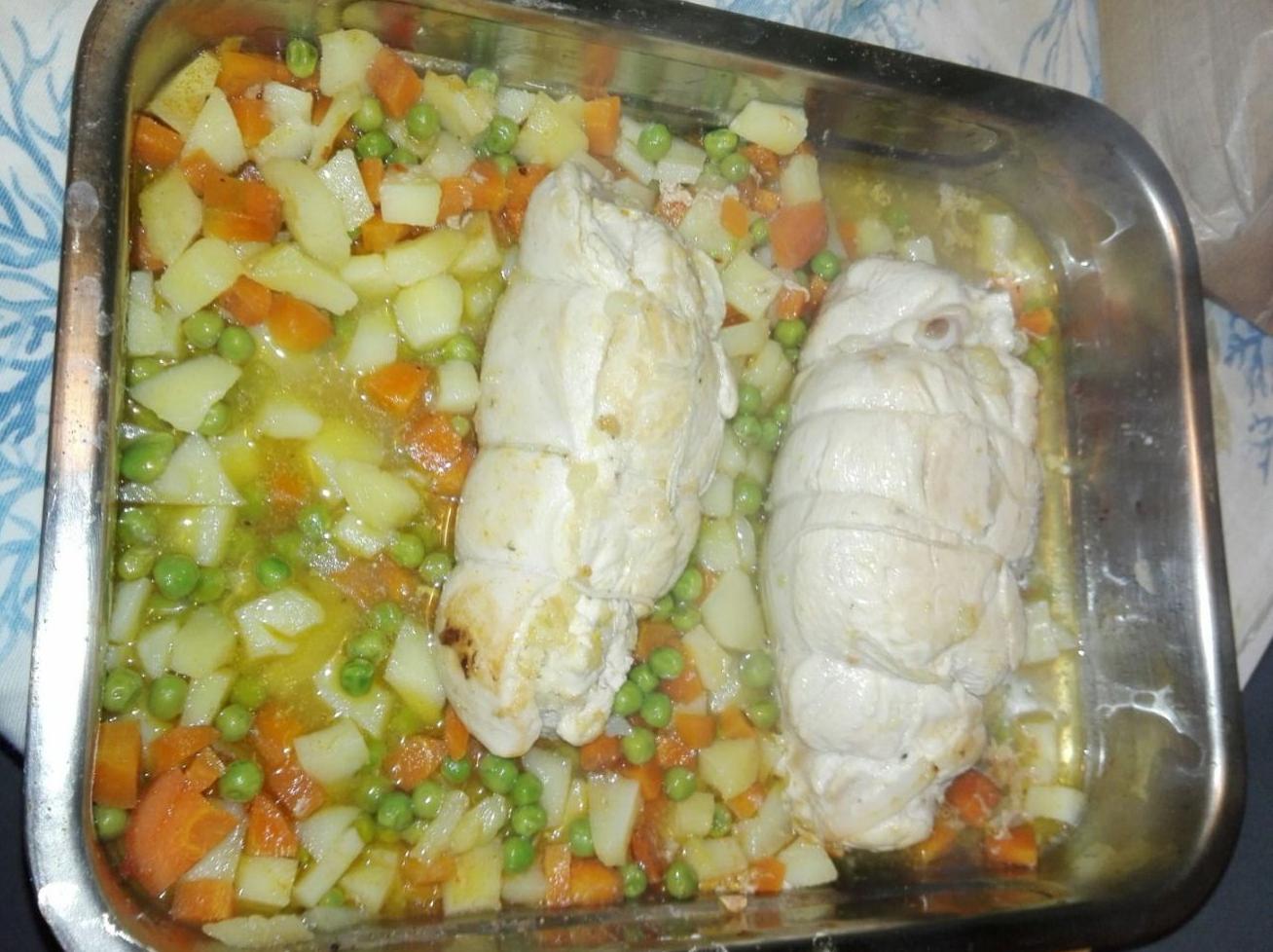 Involtini di pollo con verdure