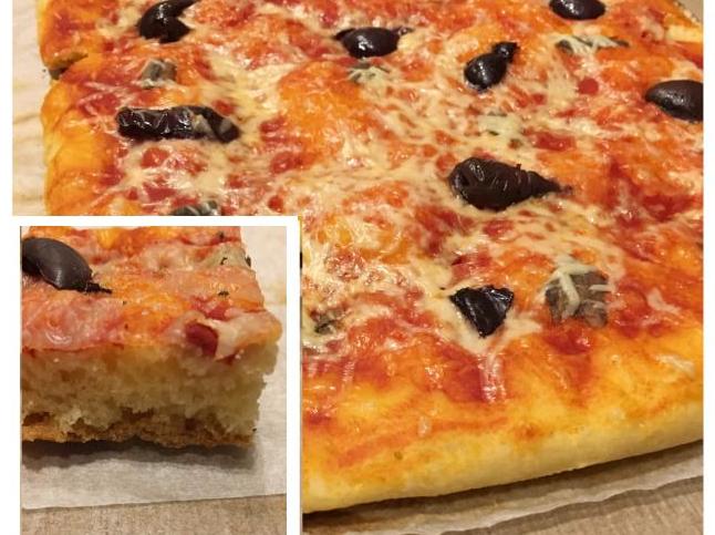 Pizza lievitata stesa come da ricetta della Dolcina Pallocchio02