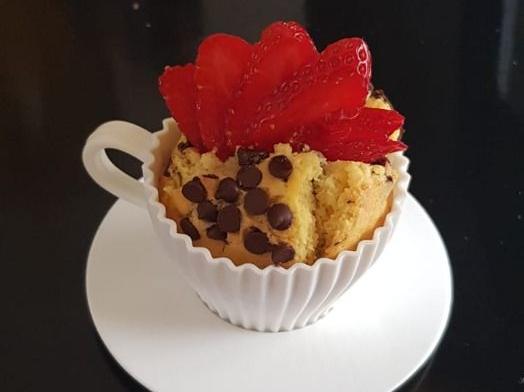 Muffin cioccolato e fragole