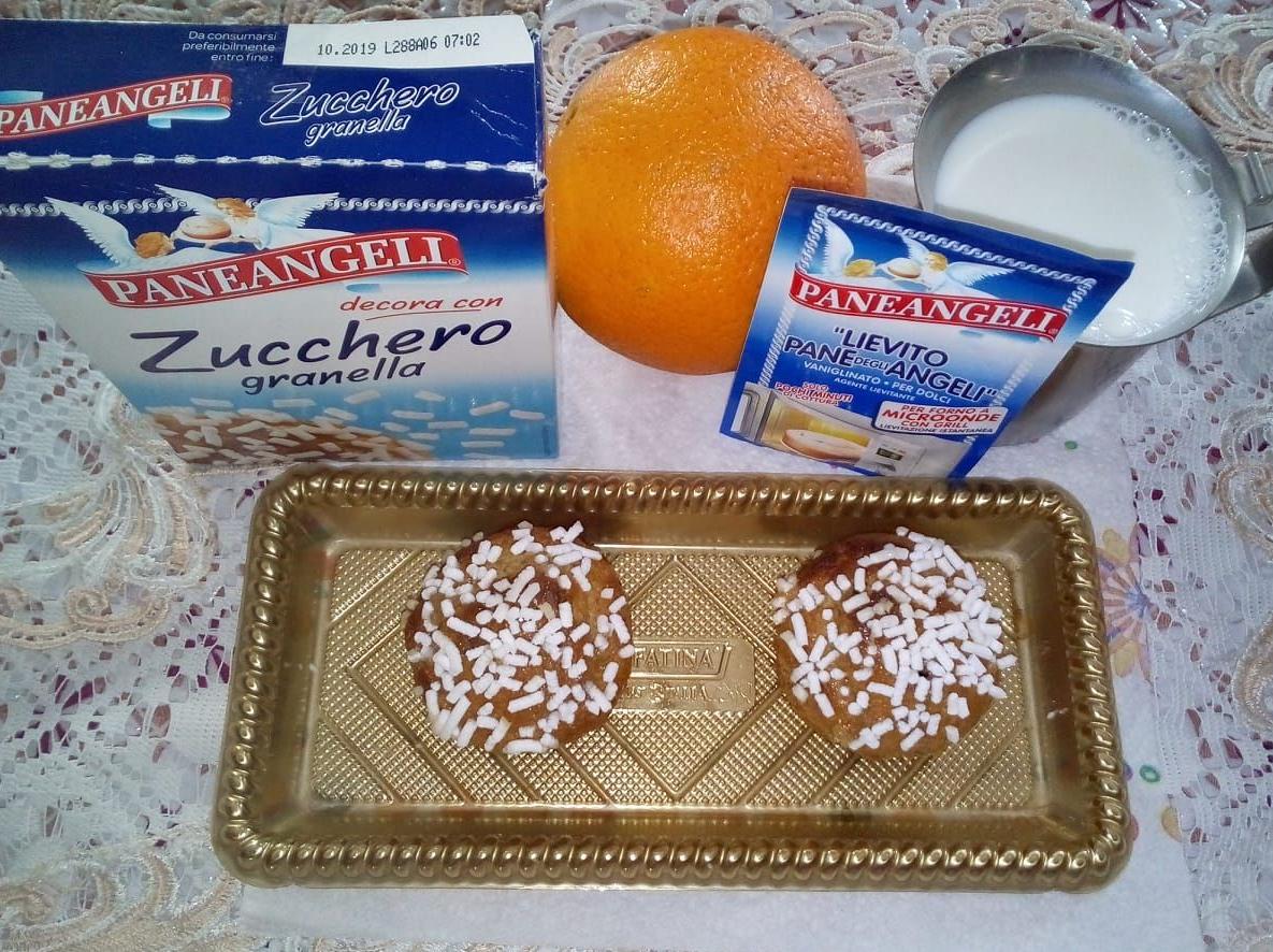 muffin al latte e arancia