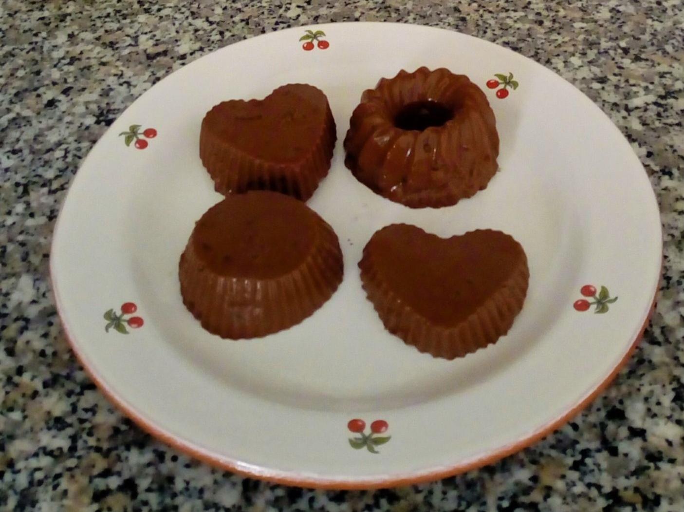 Mini budini al cioccolato