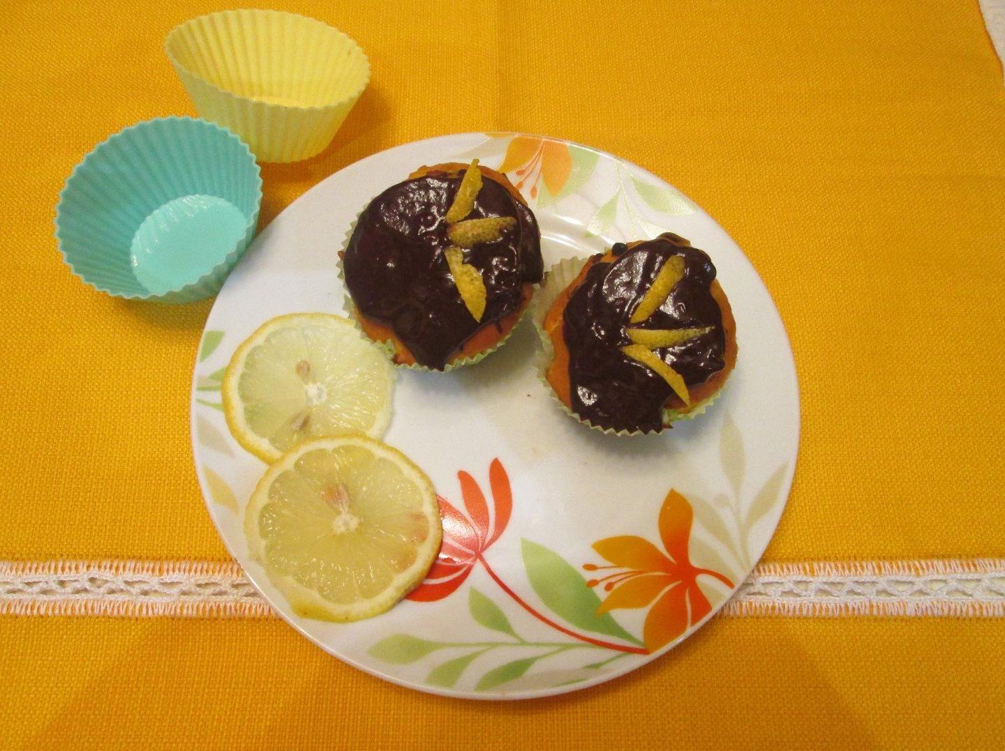 muffin limone e cioccolato