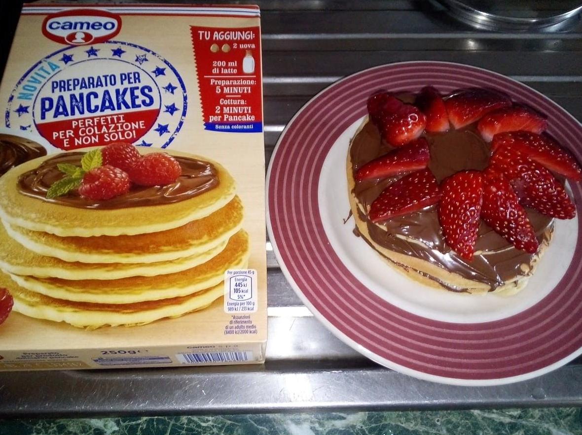 pancakes con nutella