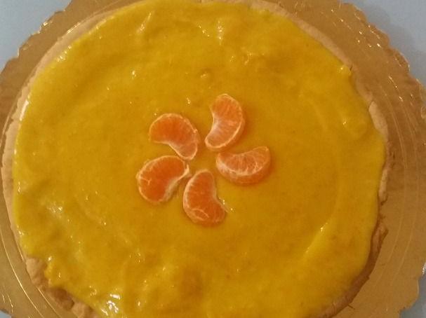 Crostata con crema al mandarino