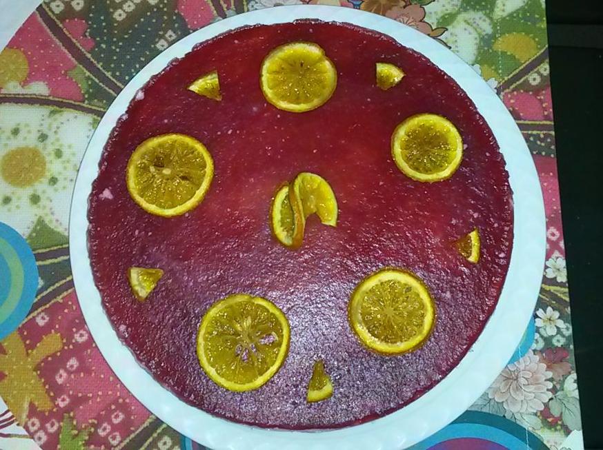 Cheesecake all'arancia rossa
