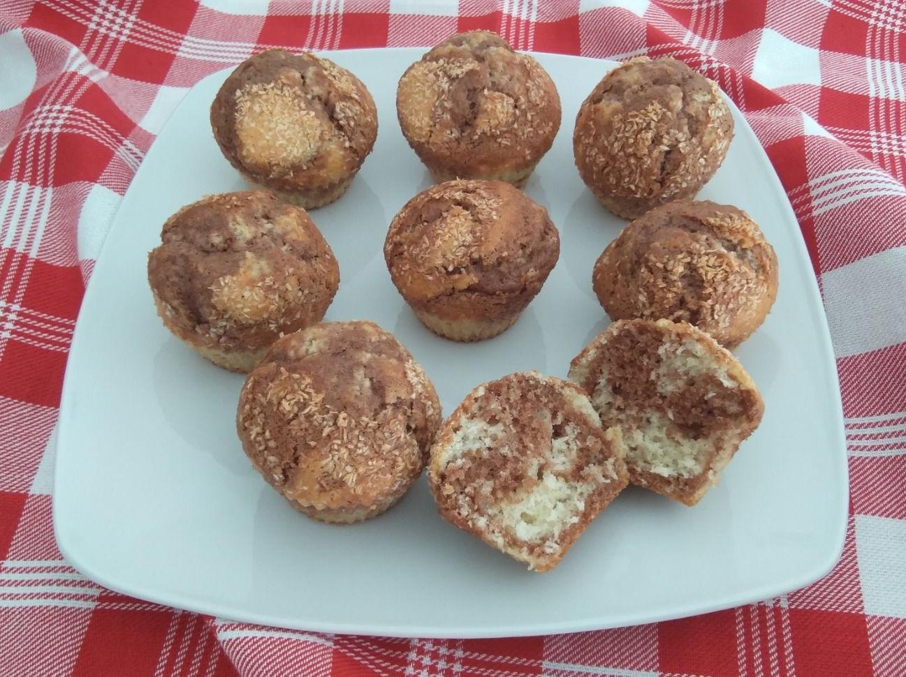 Muffin cocco e nutella