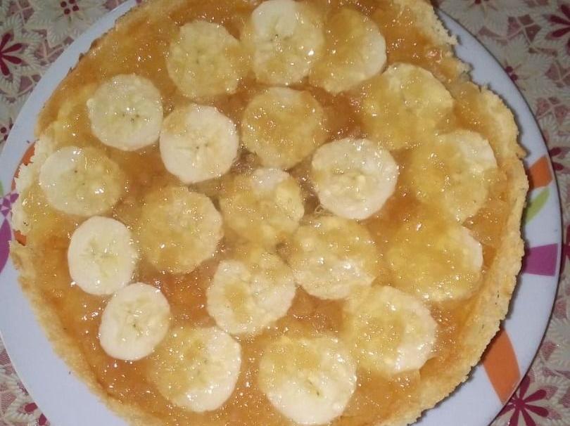 cheesecake  cotta con banane e pera