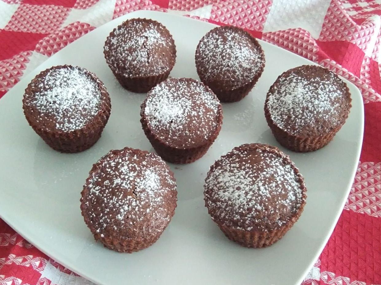 Muffin cioccolato e mandorle della dolcina Stellacasu