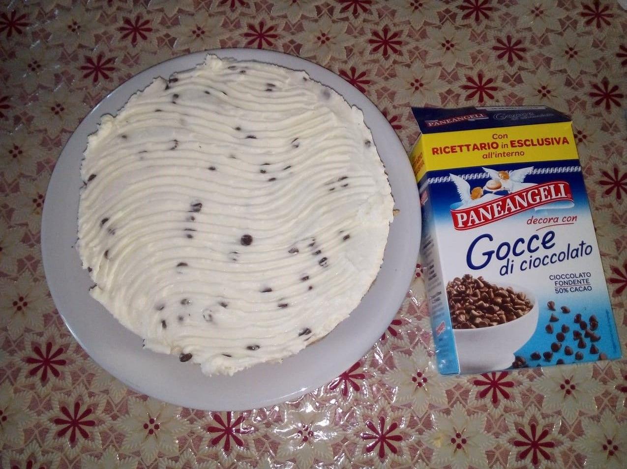 Cheesecake con gocce di cioccolato