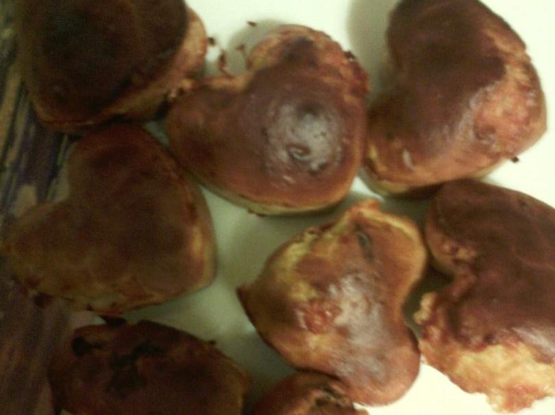 muffin di benedetta, variante con provolone e pomodori secchi