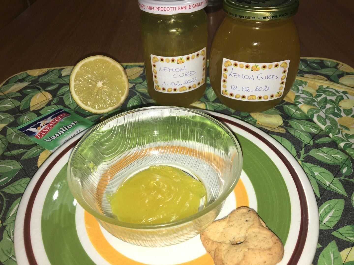 Lemon curd vegano