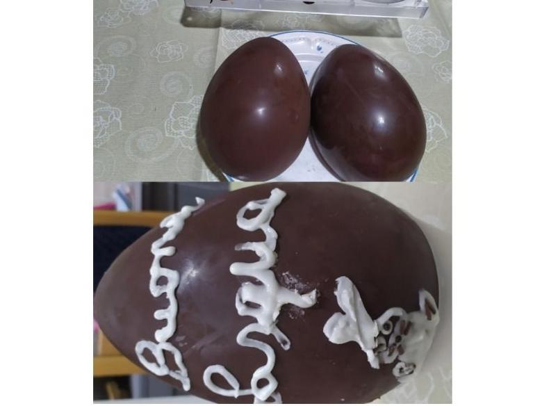 Uovo di pasqua di cioccolato fondente 😋😋