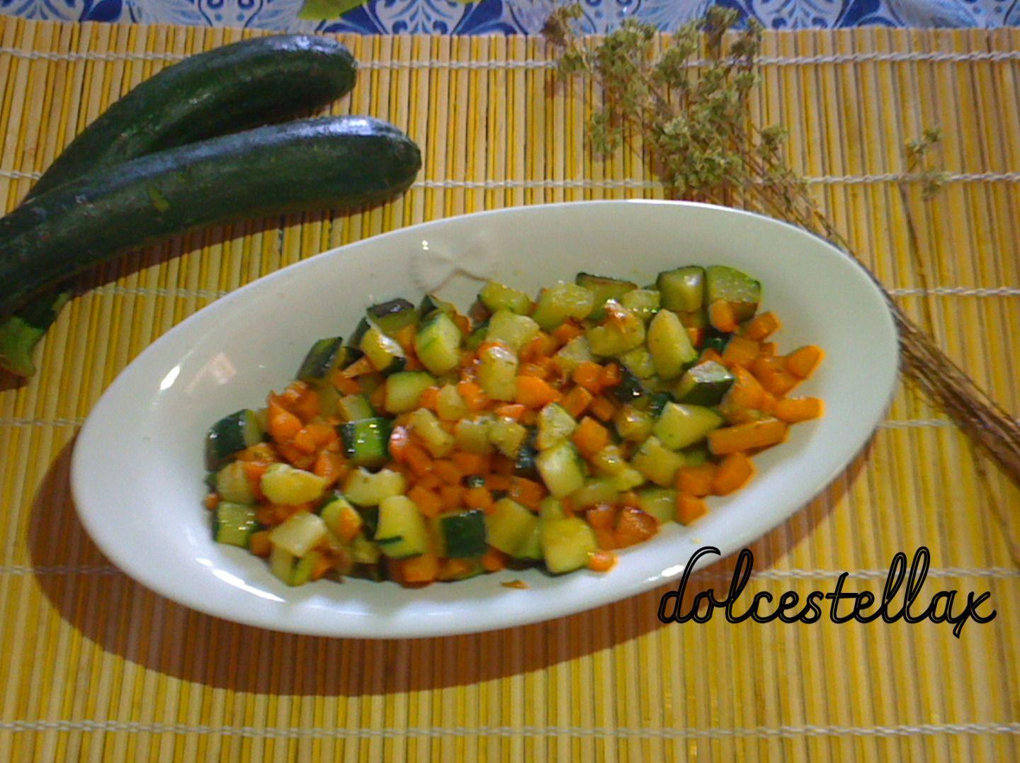 carote e zucchine trifolate