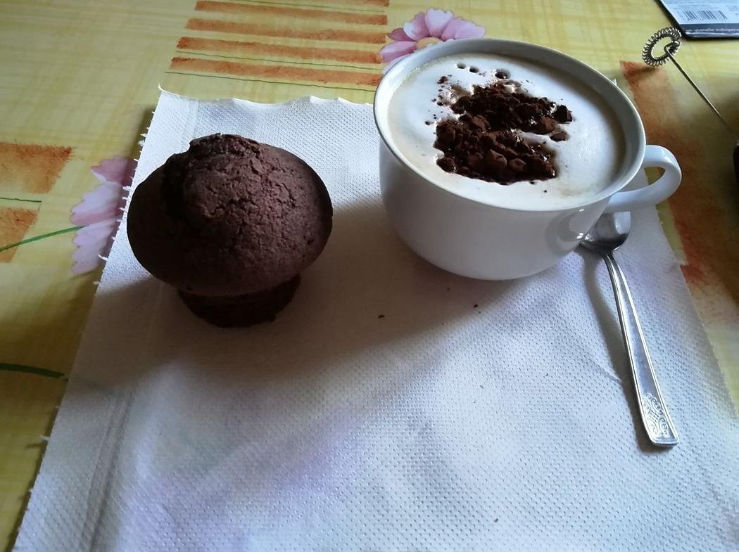 Muffin con la farina di castagne e cioccolato