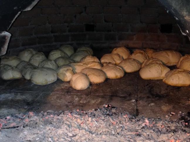 Pane al forno a legno
